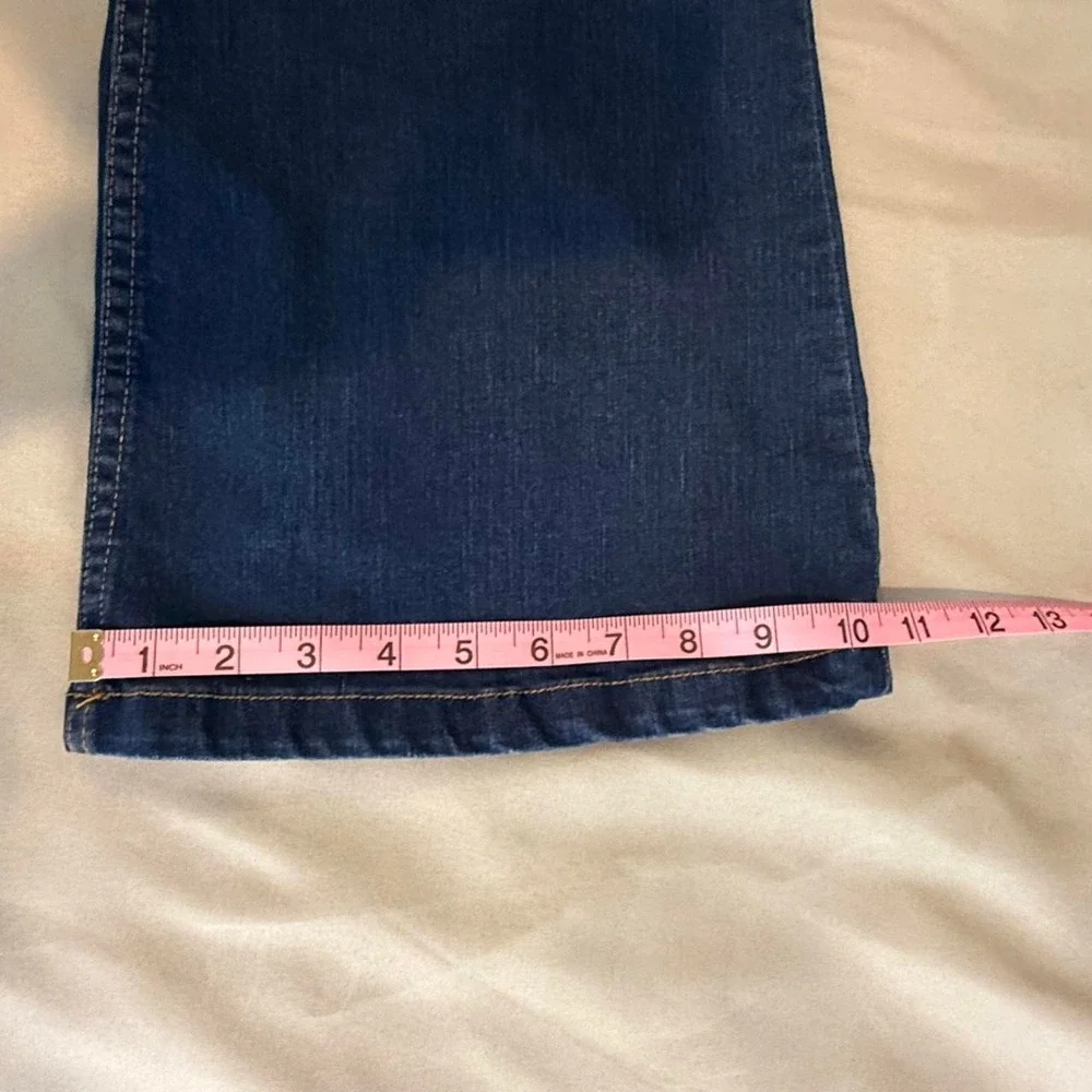 ASOS DESIGN long-sleeve 70s-style flared denim jumpsuit Stretch Plus Size 14